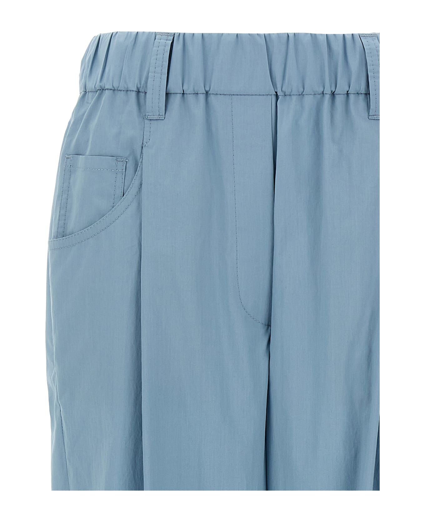 Brunello Cucinelli Pleat Pants - Light Blue