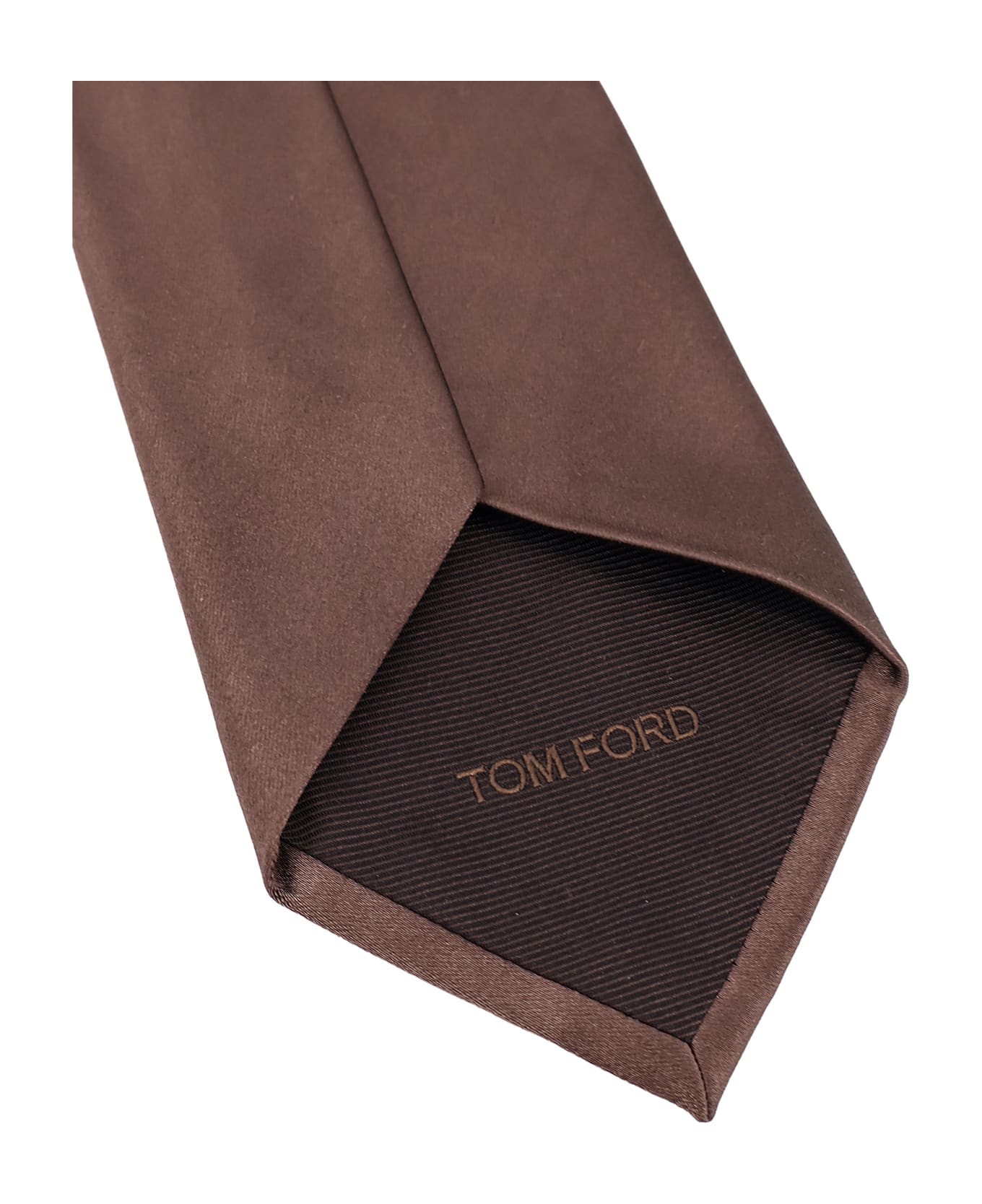 Tom Ford Silk Tie - Dark chocolate