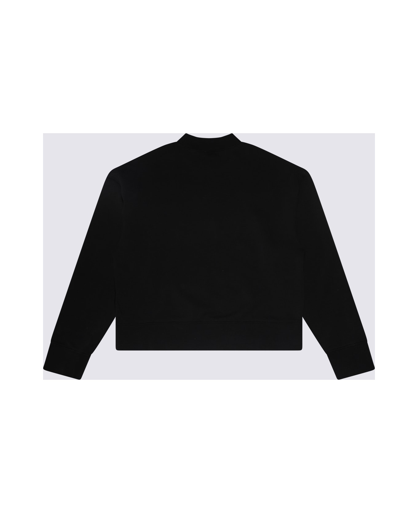 Palm Angels Black Cotton Sweatshirt - Black