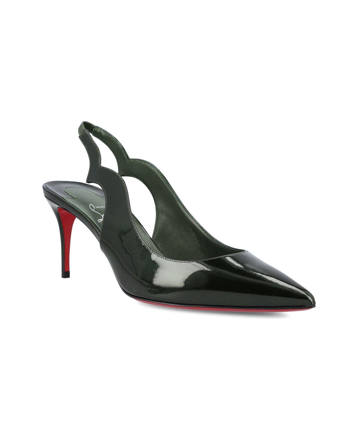 Christian Louboutin Pointed-toe Pumps - Green