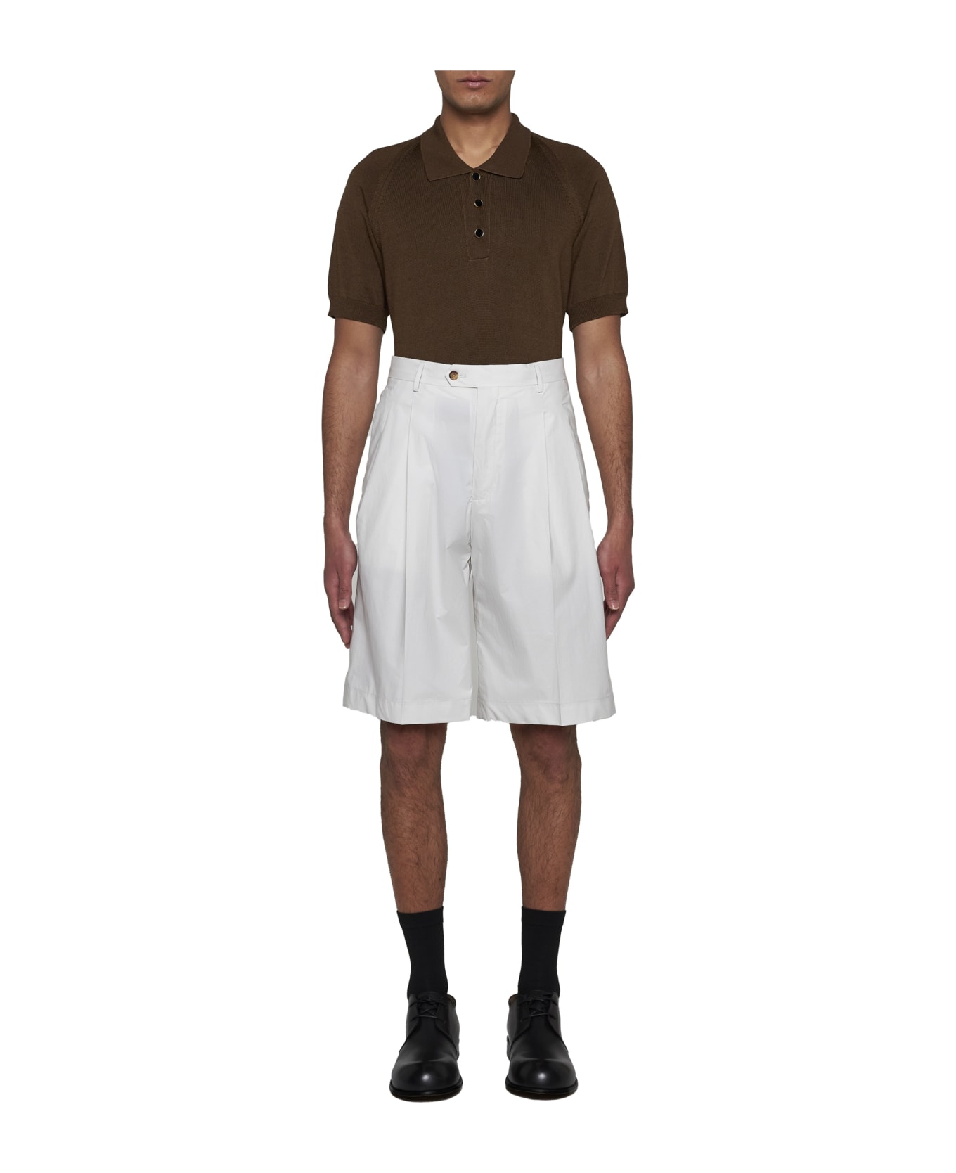 Lardini Shorts - Cream