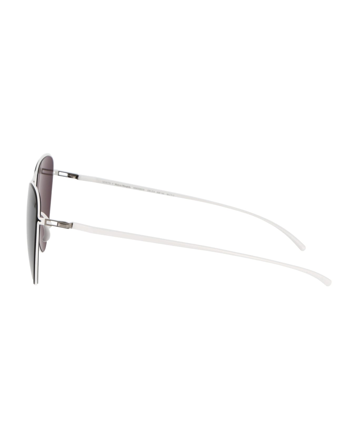 Mykita Mmesse015 Sunglasses - 333 E13 White Dark Grey Solid