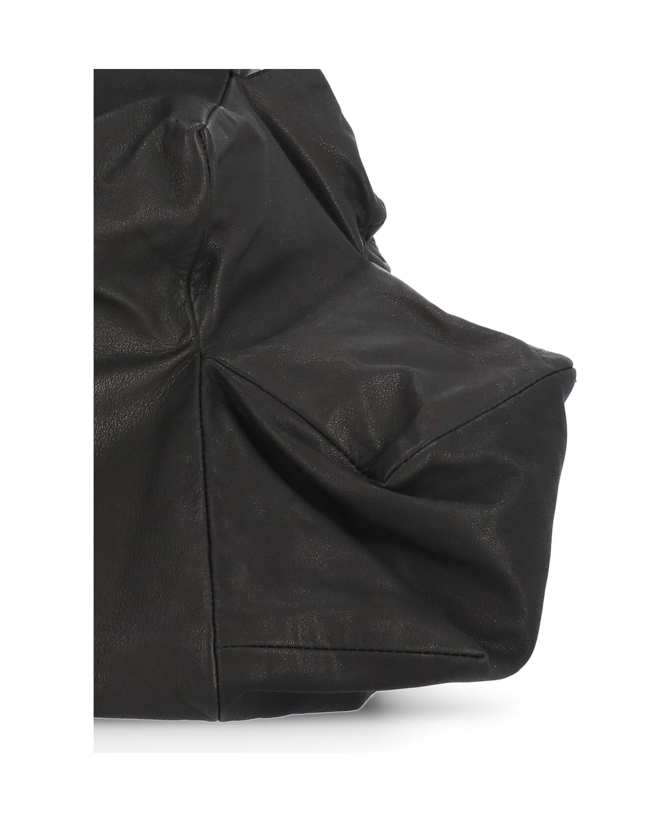 Discord Yohji Yamamoto Leather Shoulder Bag - Black トートバッグ