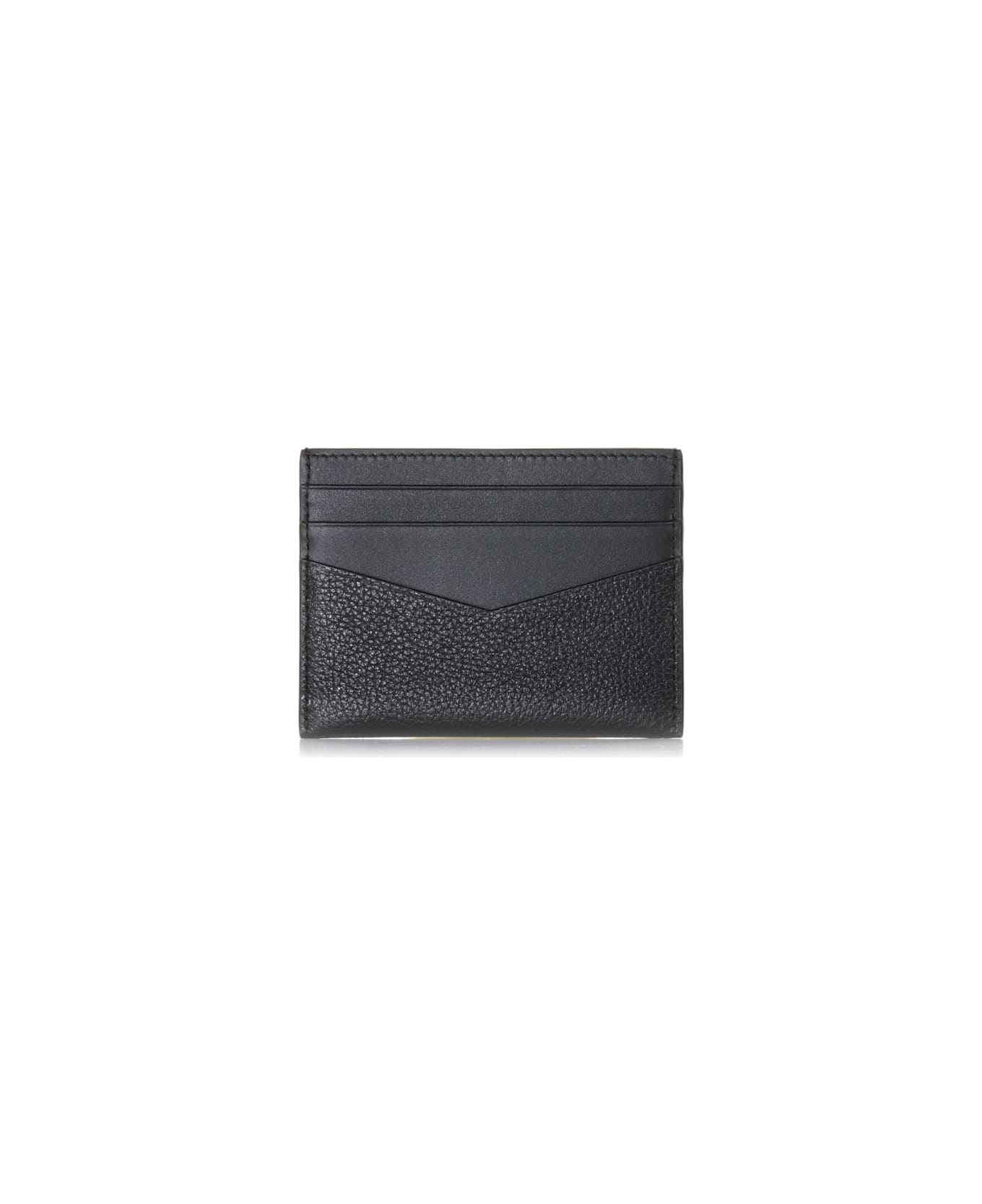 Givenchy Leather Card Holder With Logo - BLACK