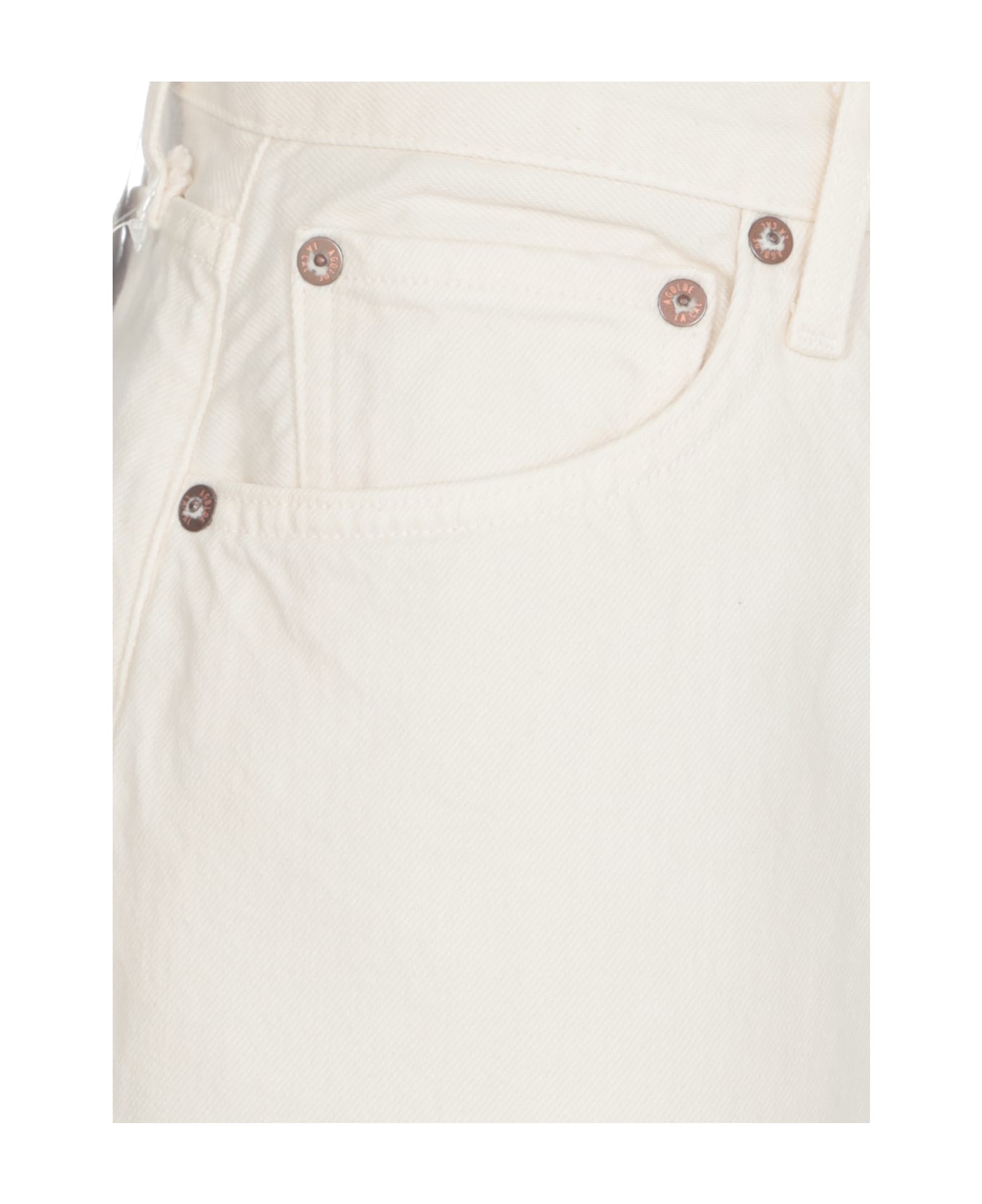 AGOLDE Dame Shorts - White