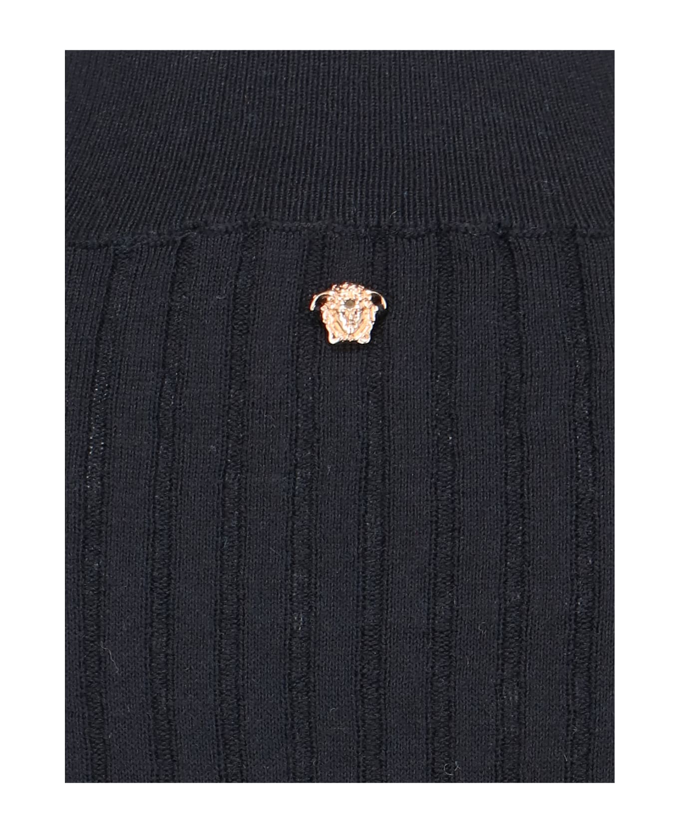 Versace Knit Sweater Seamless Essential Serie - Black