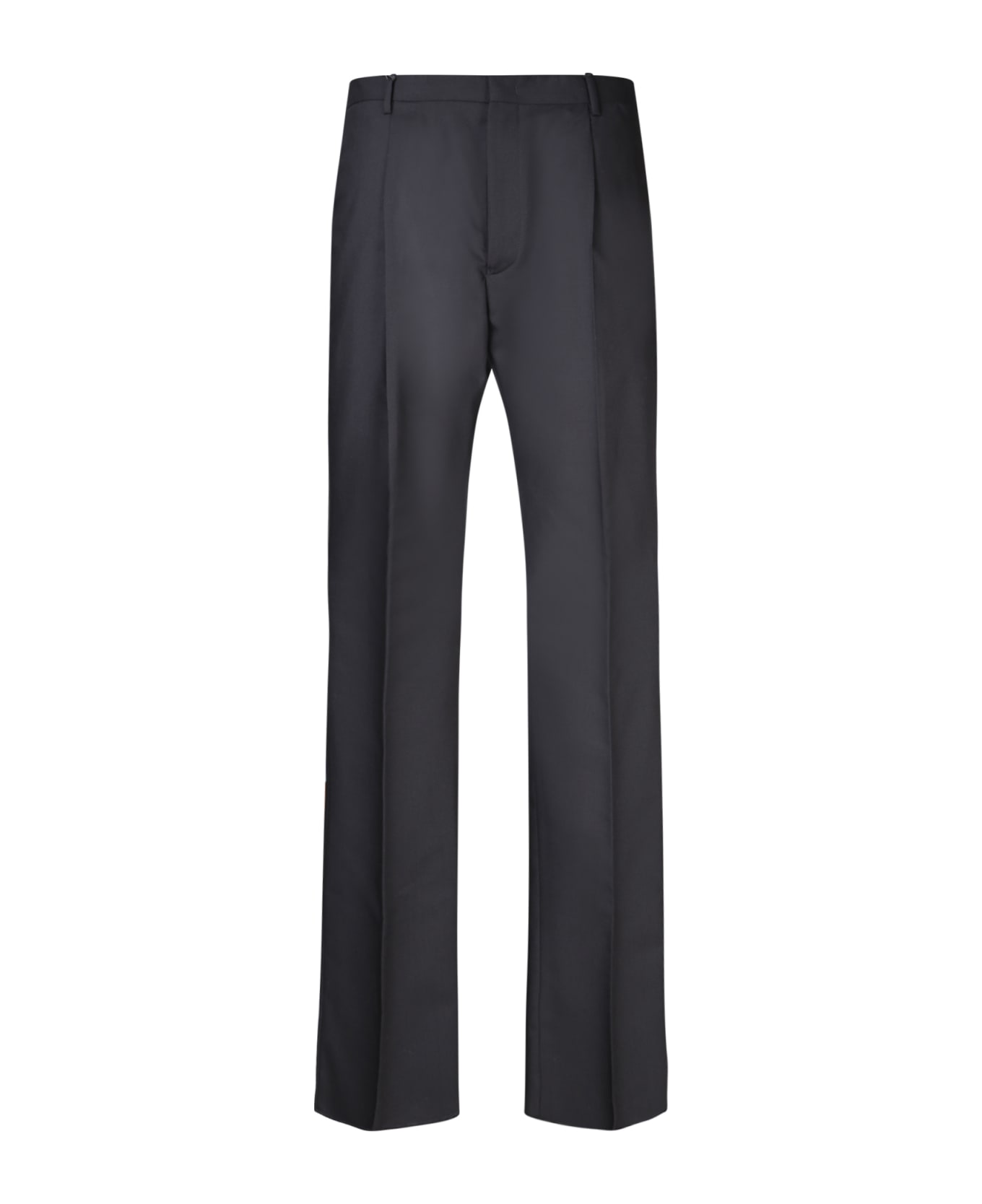 Emporio Armani Tropical Black Trousers - Black