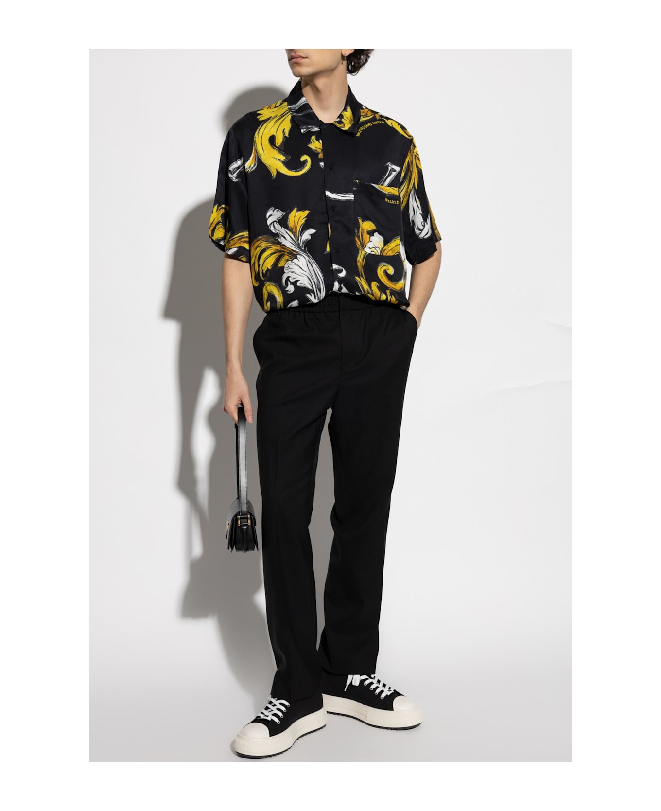 Versace Jeans Couture Shirt With Logo - BLACK