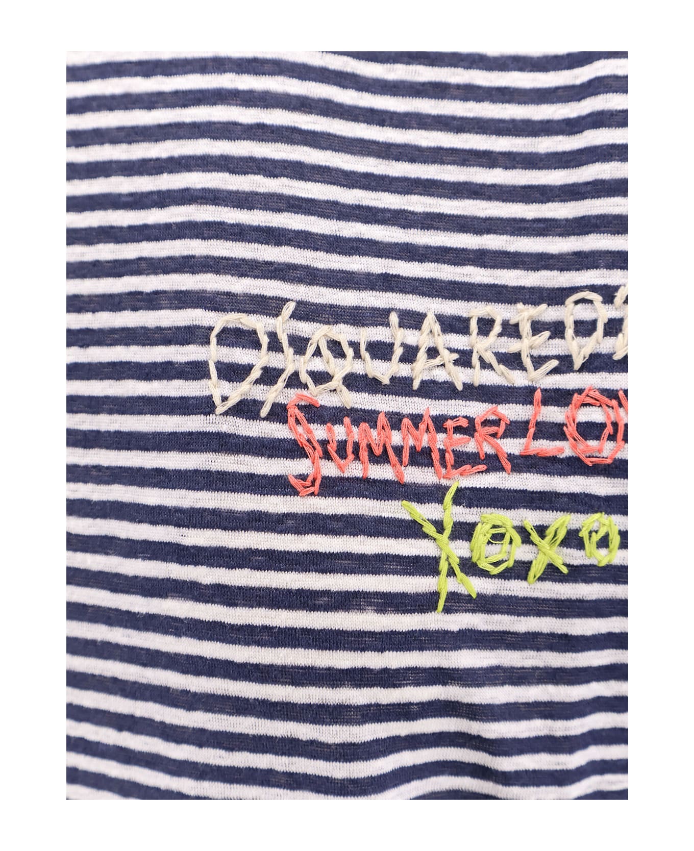Dsquared2 Summer Lovers Linen T-shirt - White