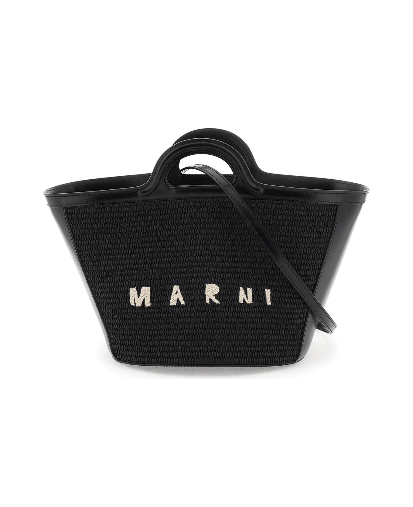 Marni 'tropicalia' Small Tote Bag - Black