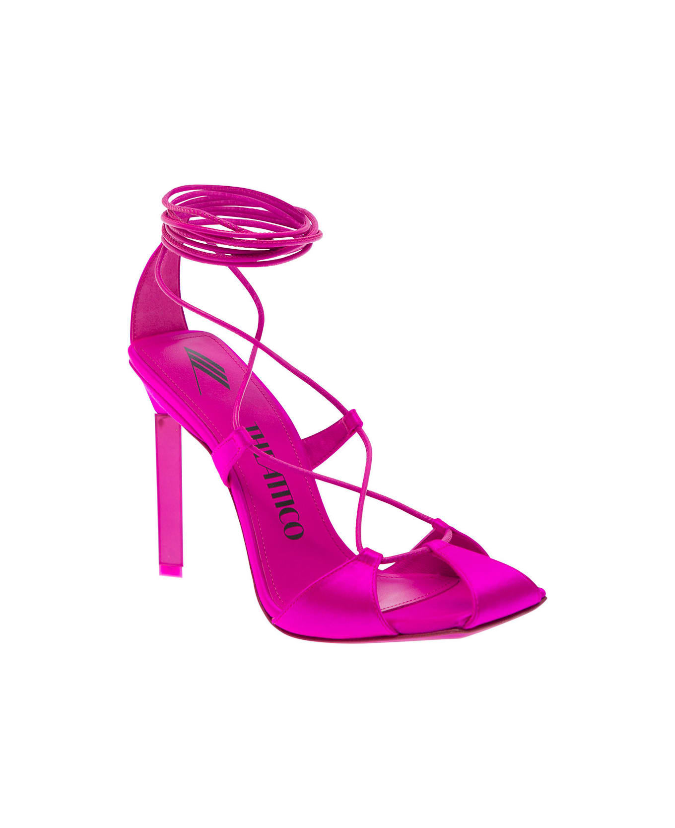 The Attico Adele Lace Up Pump 105 - Pink