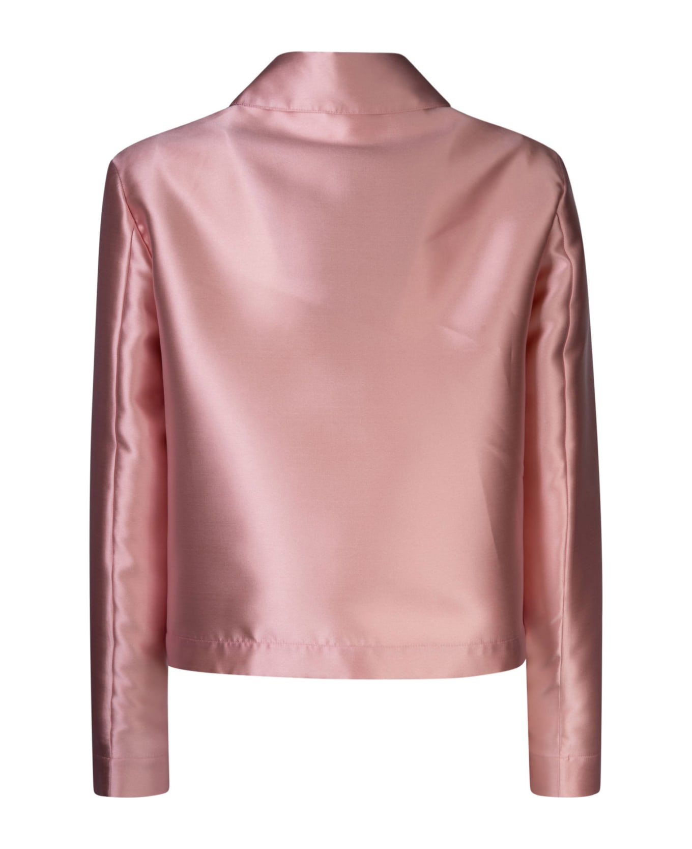Herno Pocket Detail Cropped Jacket - Pink