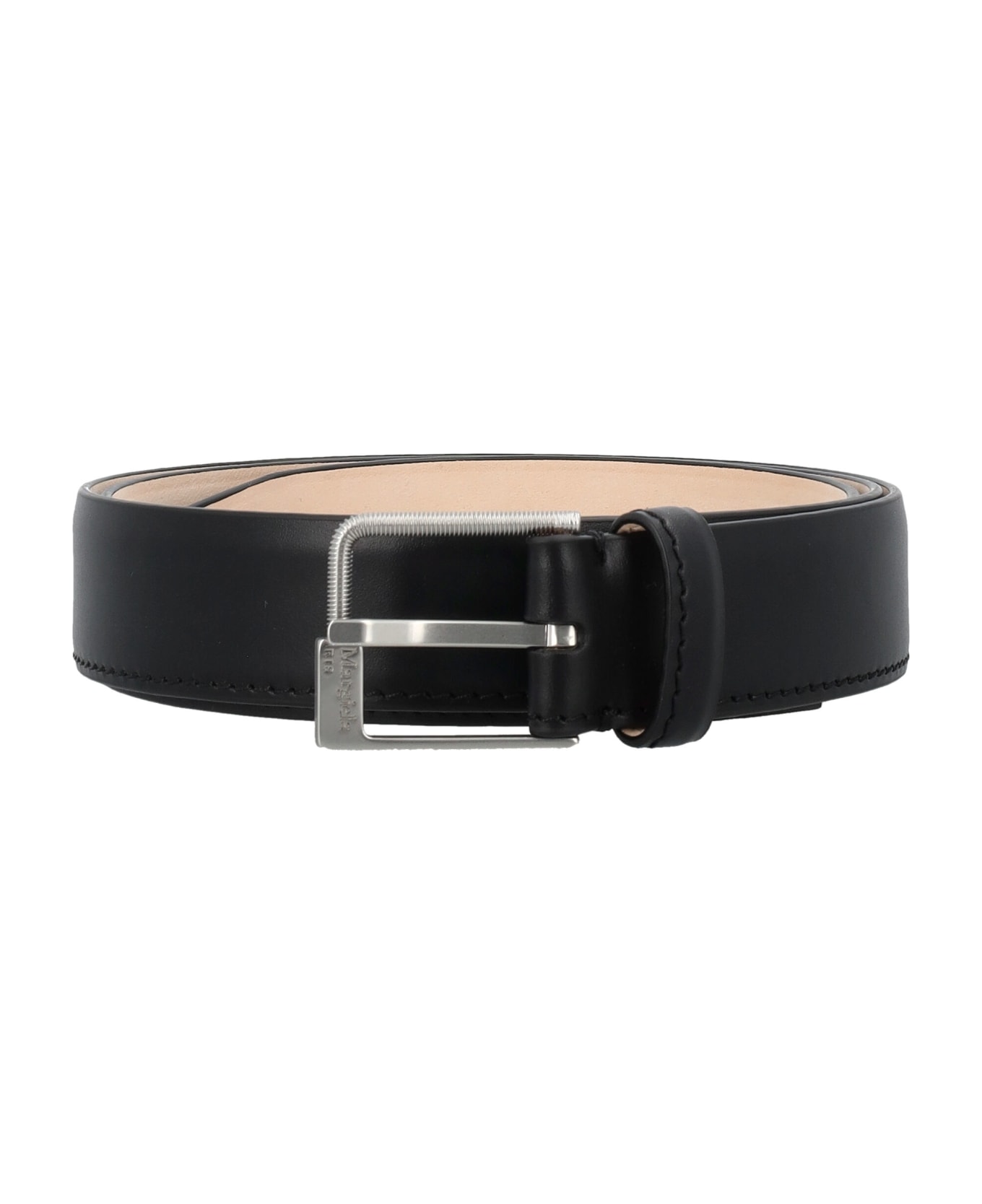 Maison Margiela Leather Belt - BLACK ベルト