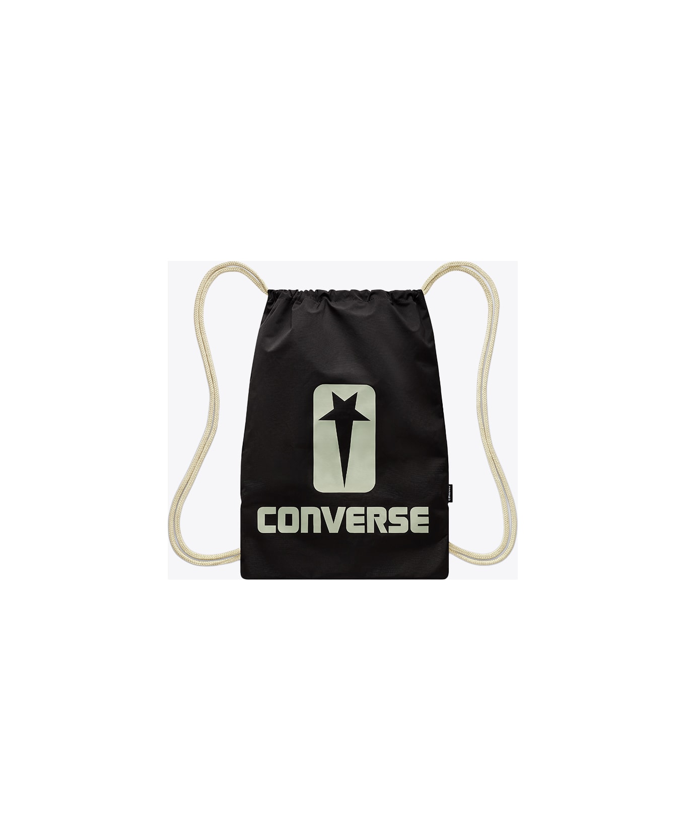 DRKSHDW Drawstring Backpack Black nylon backpack Converse collab - DRAWSTRING BACKPACK - Nero