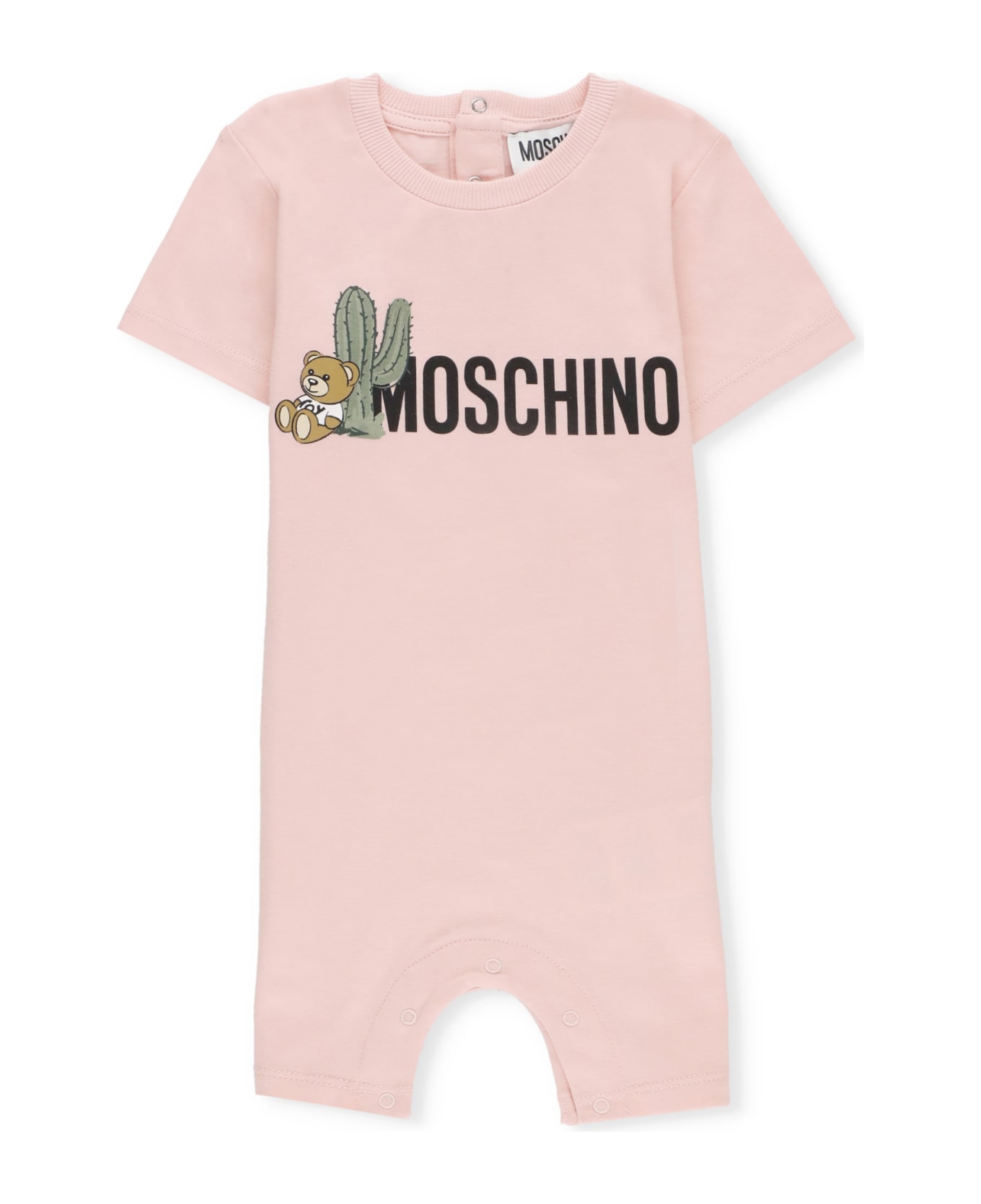 Moschino Jumpsuit With Logo - Pink ボディスーツ＆セットアップ