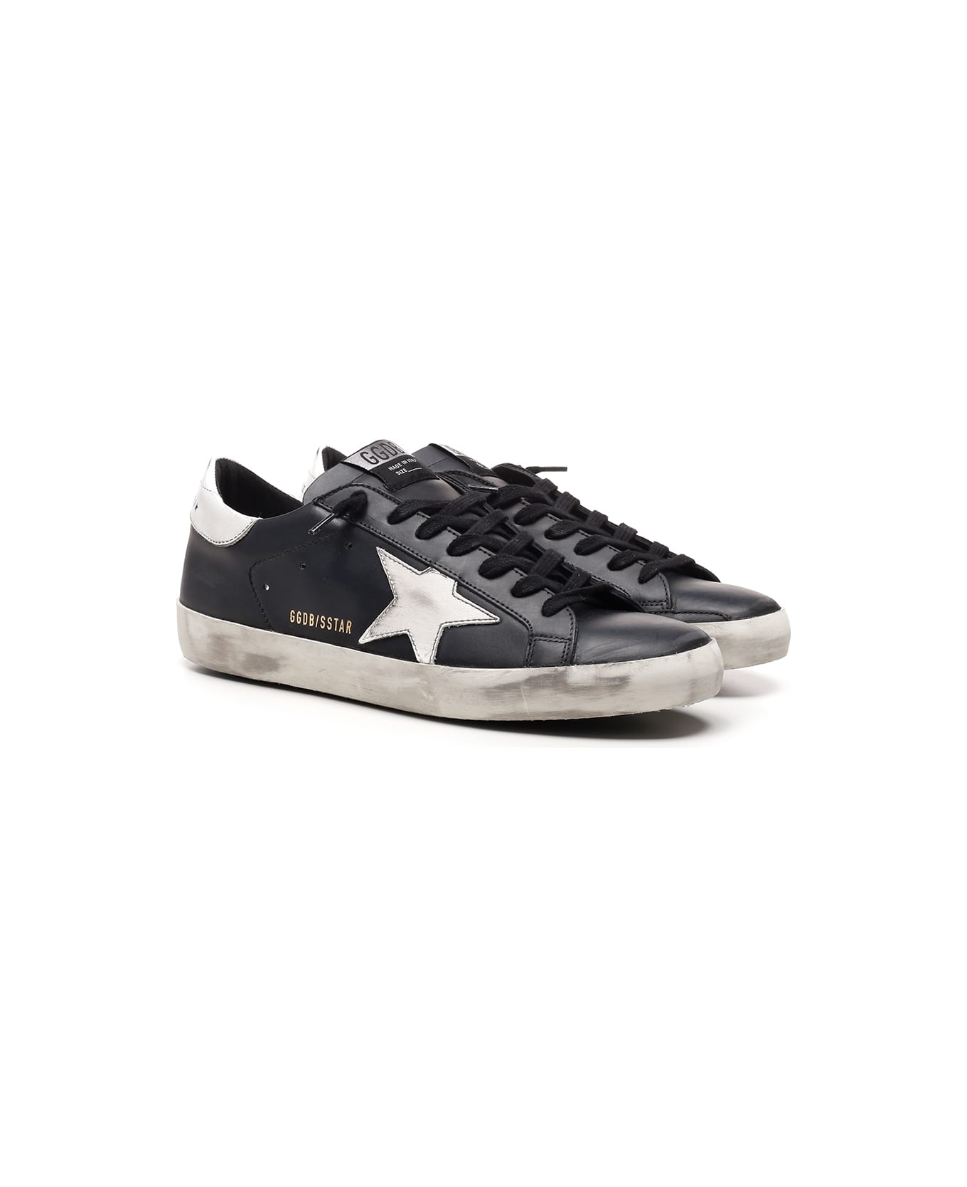 Golden Goose Black Super Star Sneakers - Black