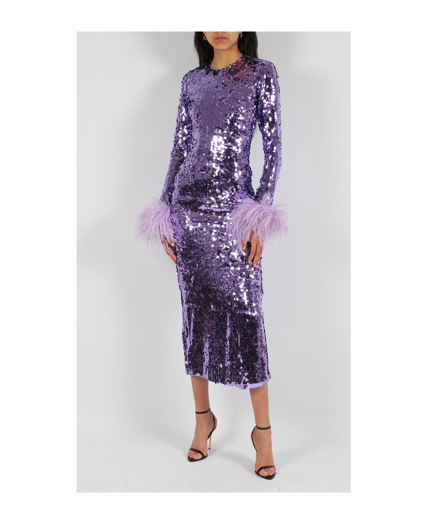 NEW ARRIVALS Veronique In Le Palace Dress - Pink & Purple