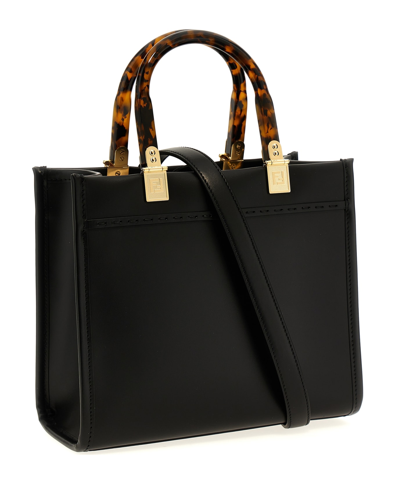 【FENDI】SUNSHINE SMALL BAG◆8BH394ASU0 Fendi Sunshine Small Leather Black | Fendi