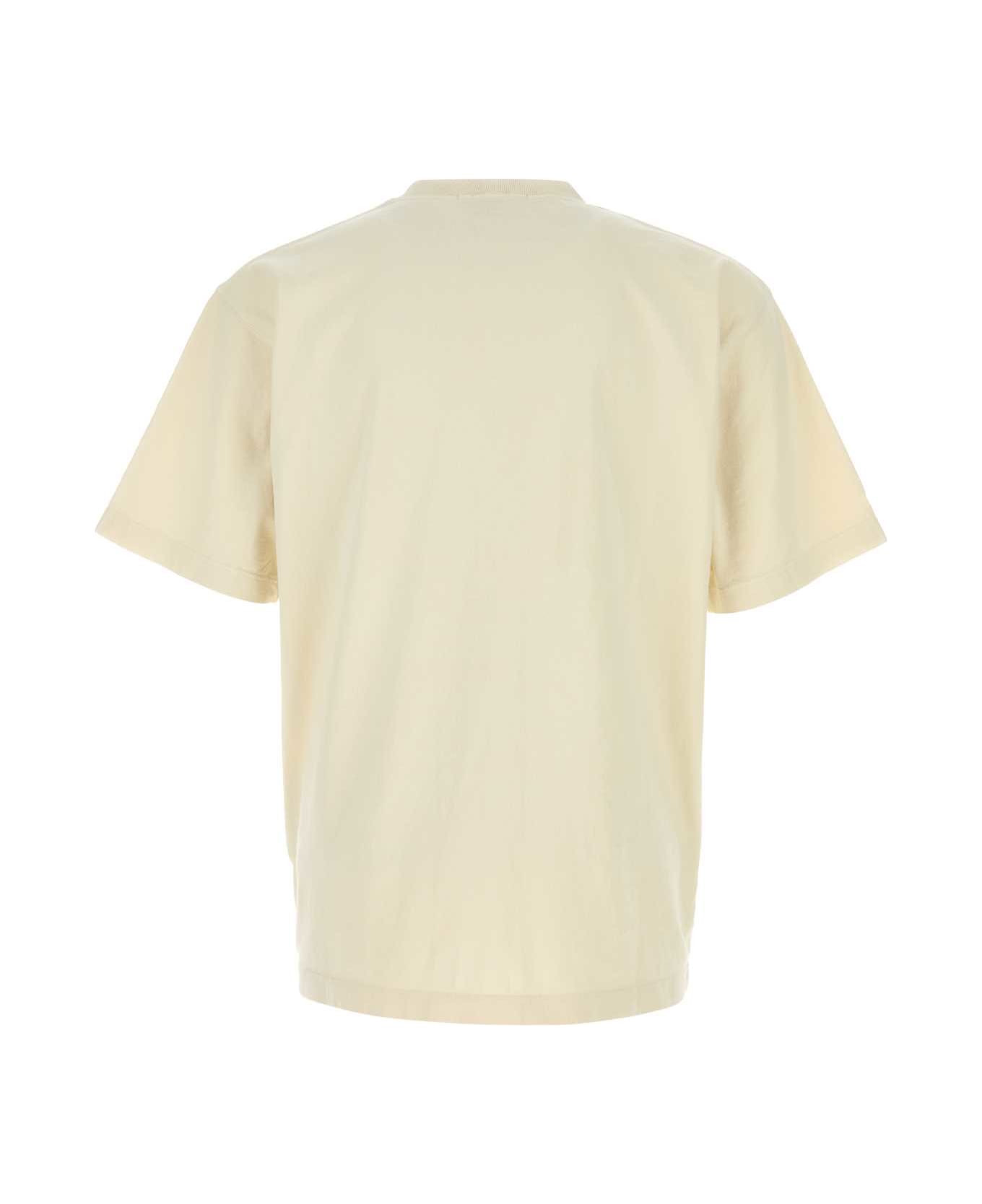 Stone Island Cream Cotton T-shirt - IVORY