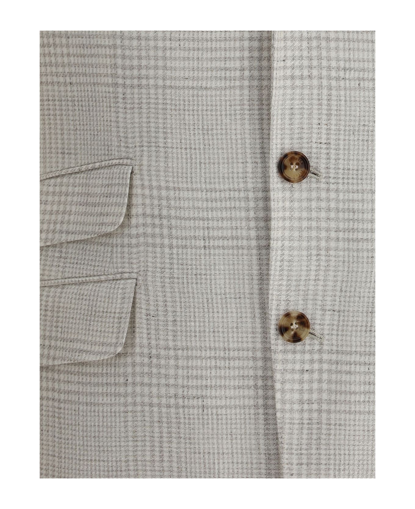 Brunello Cucinelli Single-breasted Check Blazer - Juta