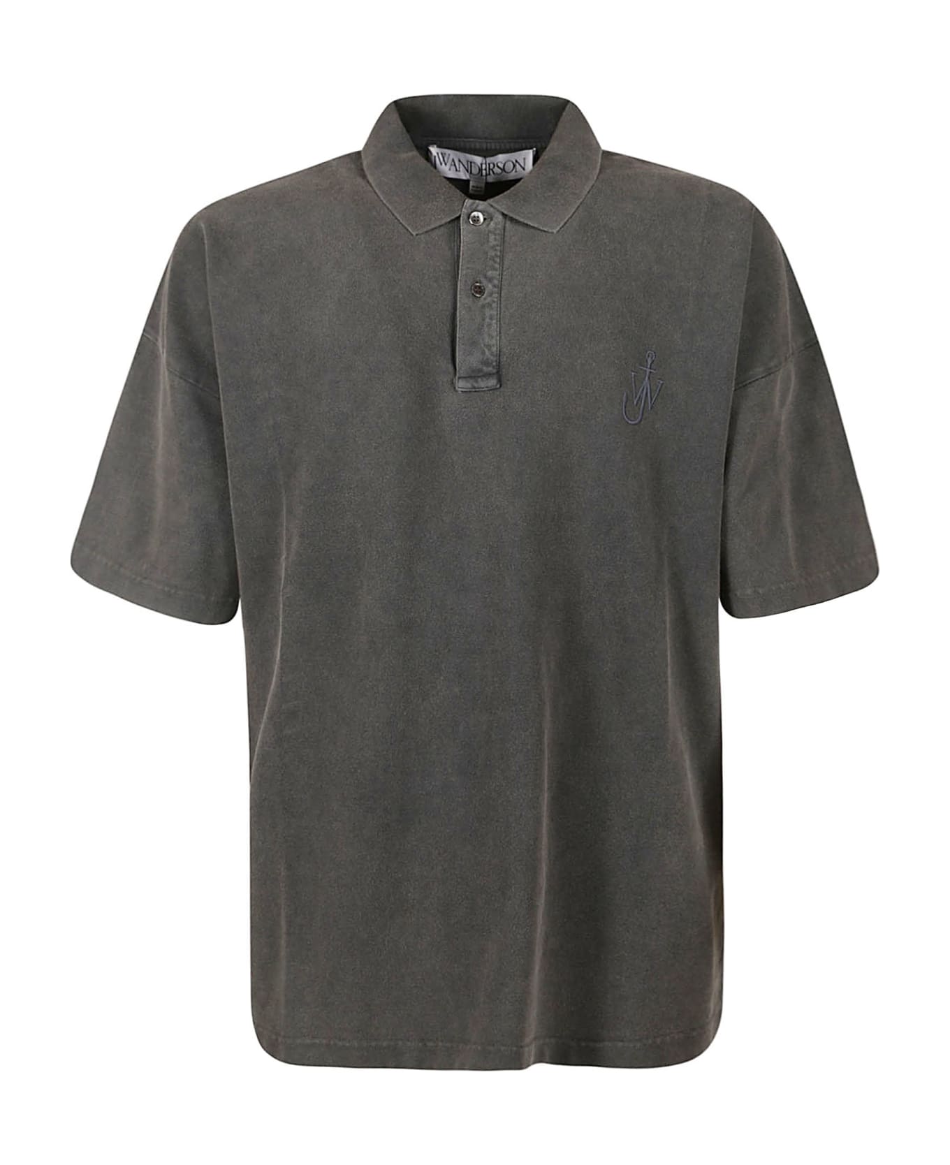 J.W. Anderson Anchor Short-sleeved Polo Shirt - Charcoal ポロシャツ