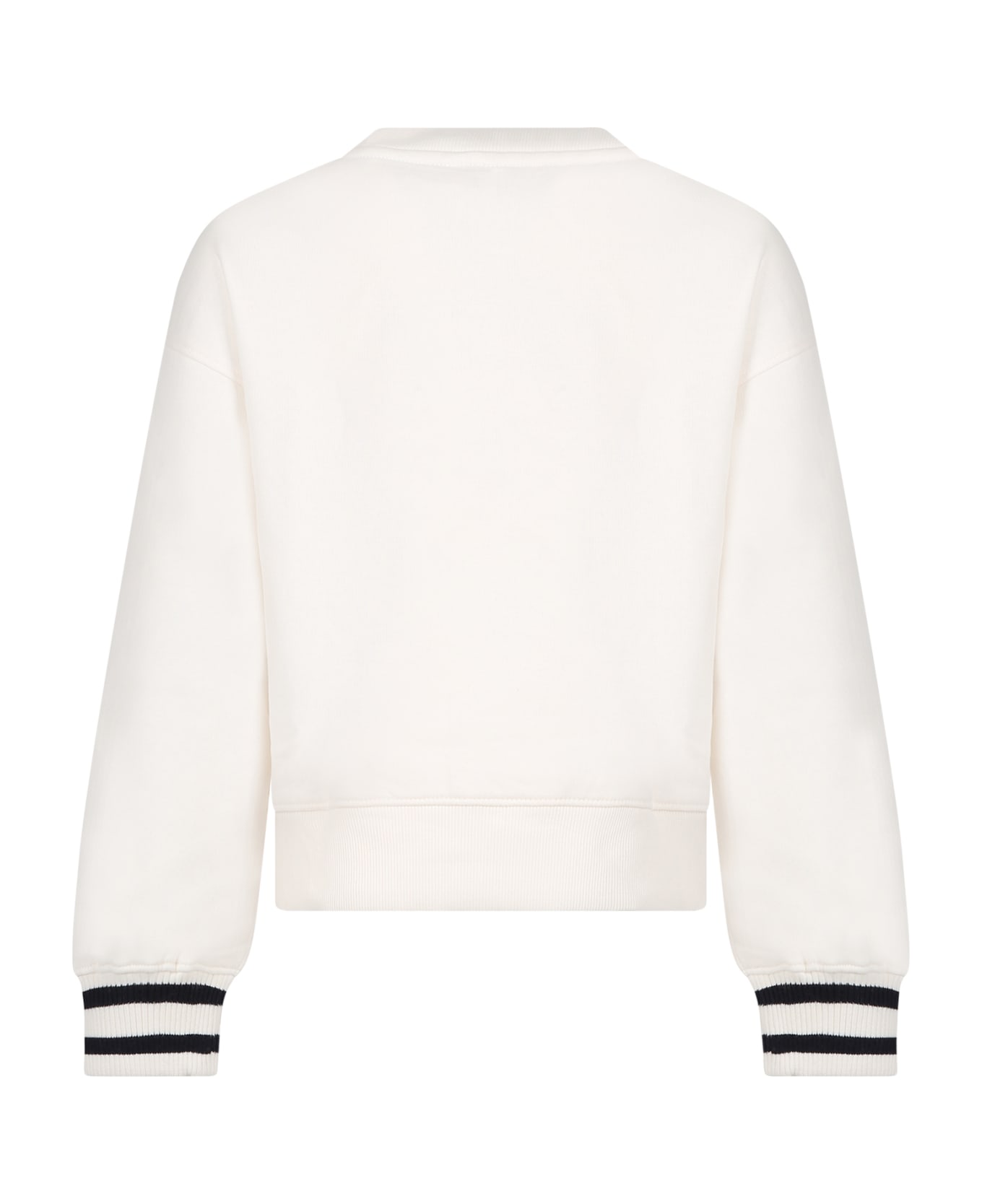 Tommy Hilfiger Ivory Sweatshirt For Girl With Logo - Ivory