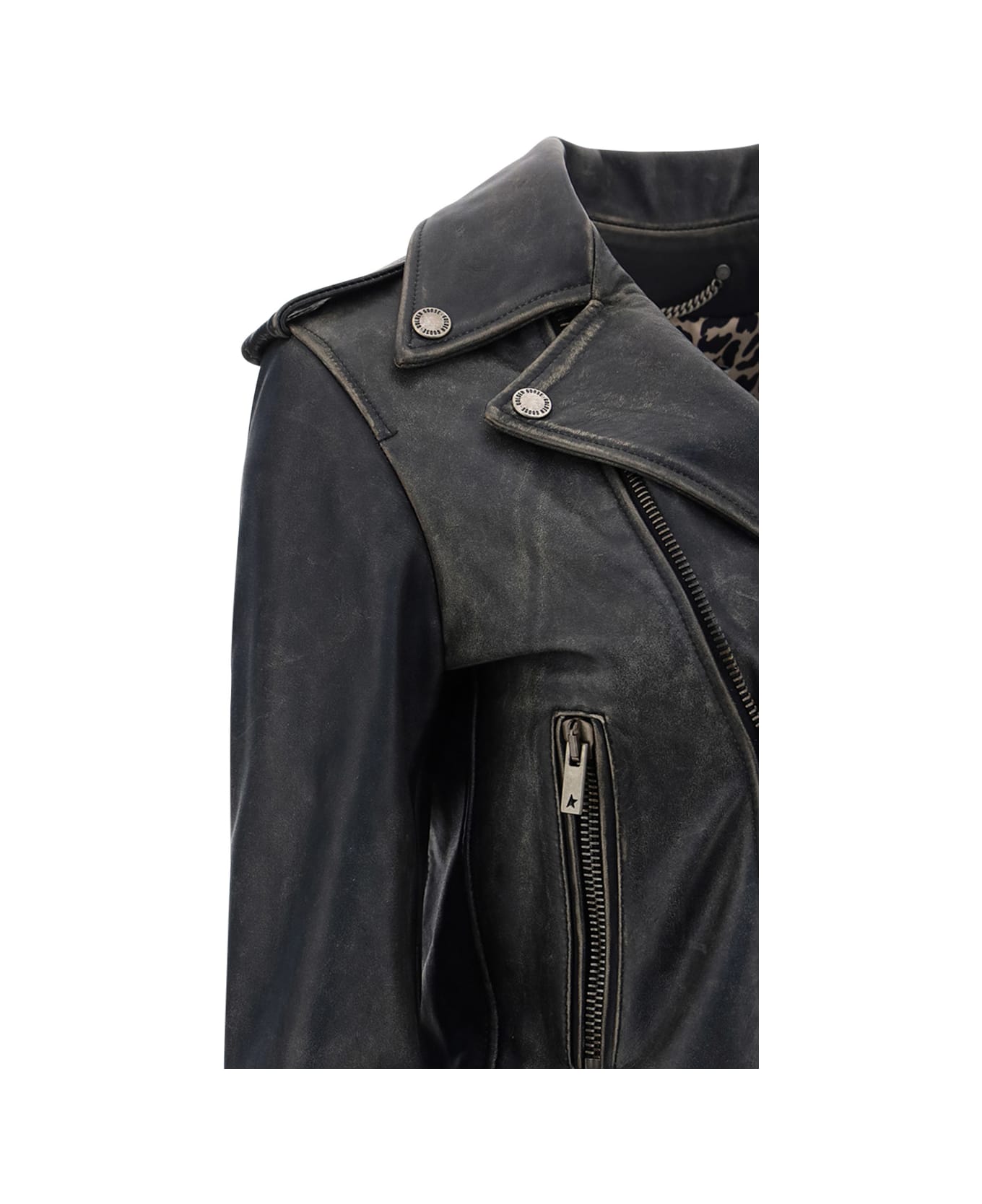 Golden Goose Leather Jacket - Black