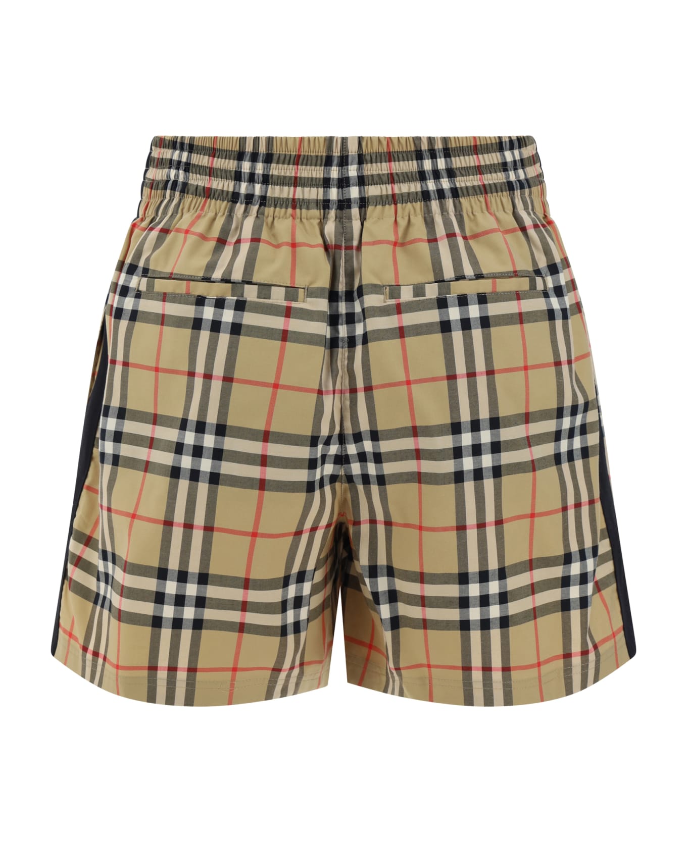 Burberry Beige Vintage Check Cotton Bermuda Shorts - Archive Beige Ip Chk