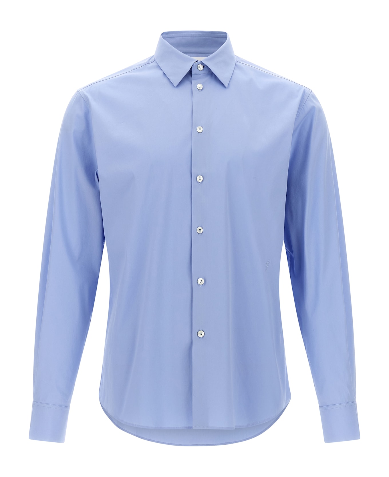 Ferragamo Poplin Shirt - Light Blue