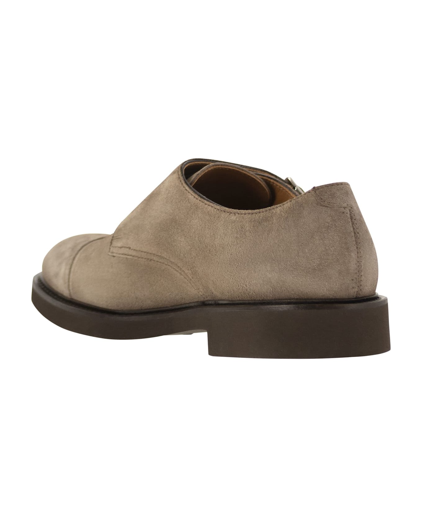 Doucal's Double Suede Buckle - Beige