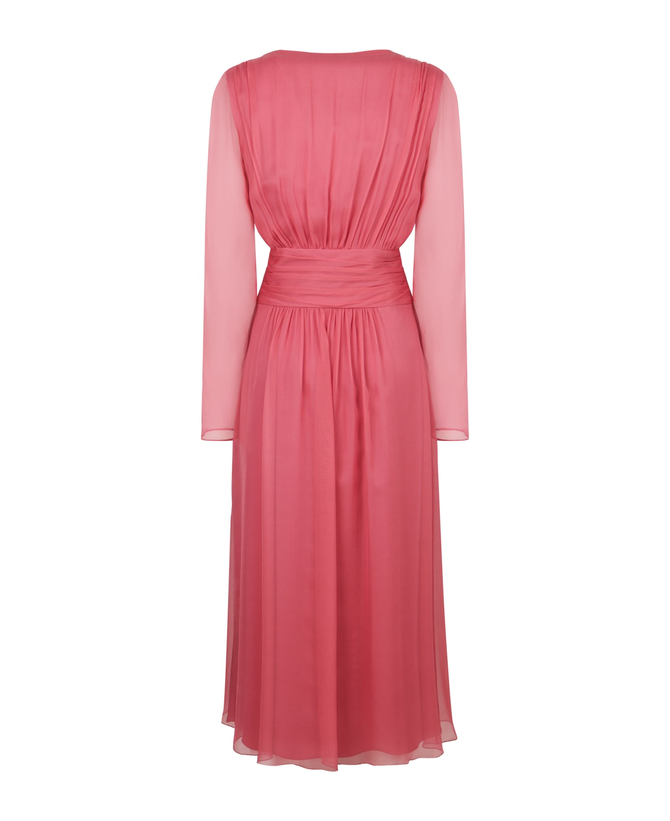 Alberta Ferretti Chiffon Dress - Pink