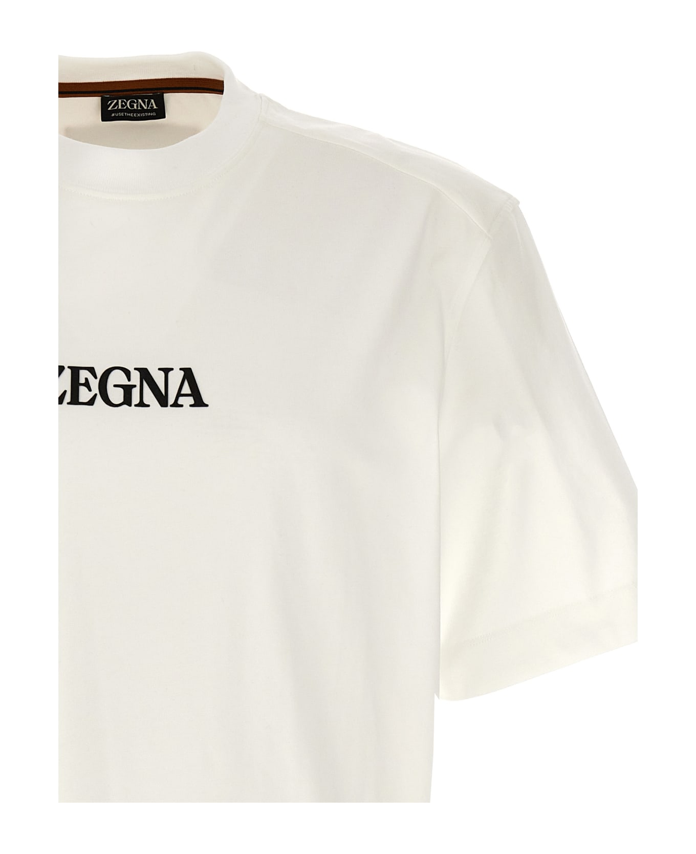 Zegna Logo T-shirt - White
