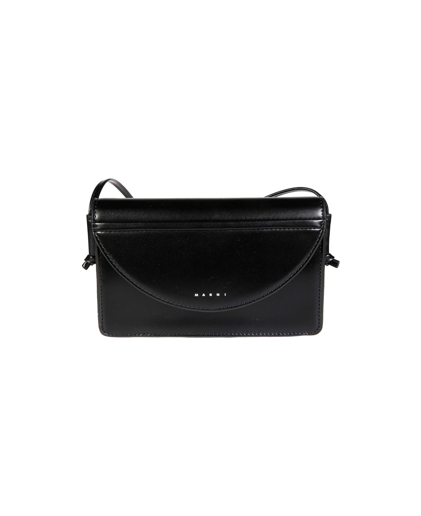 Marni Hand Bag With Logo - BLACK