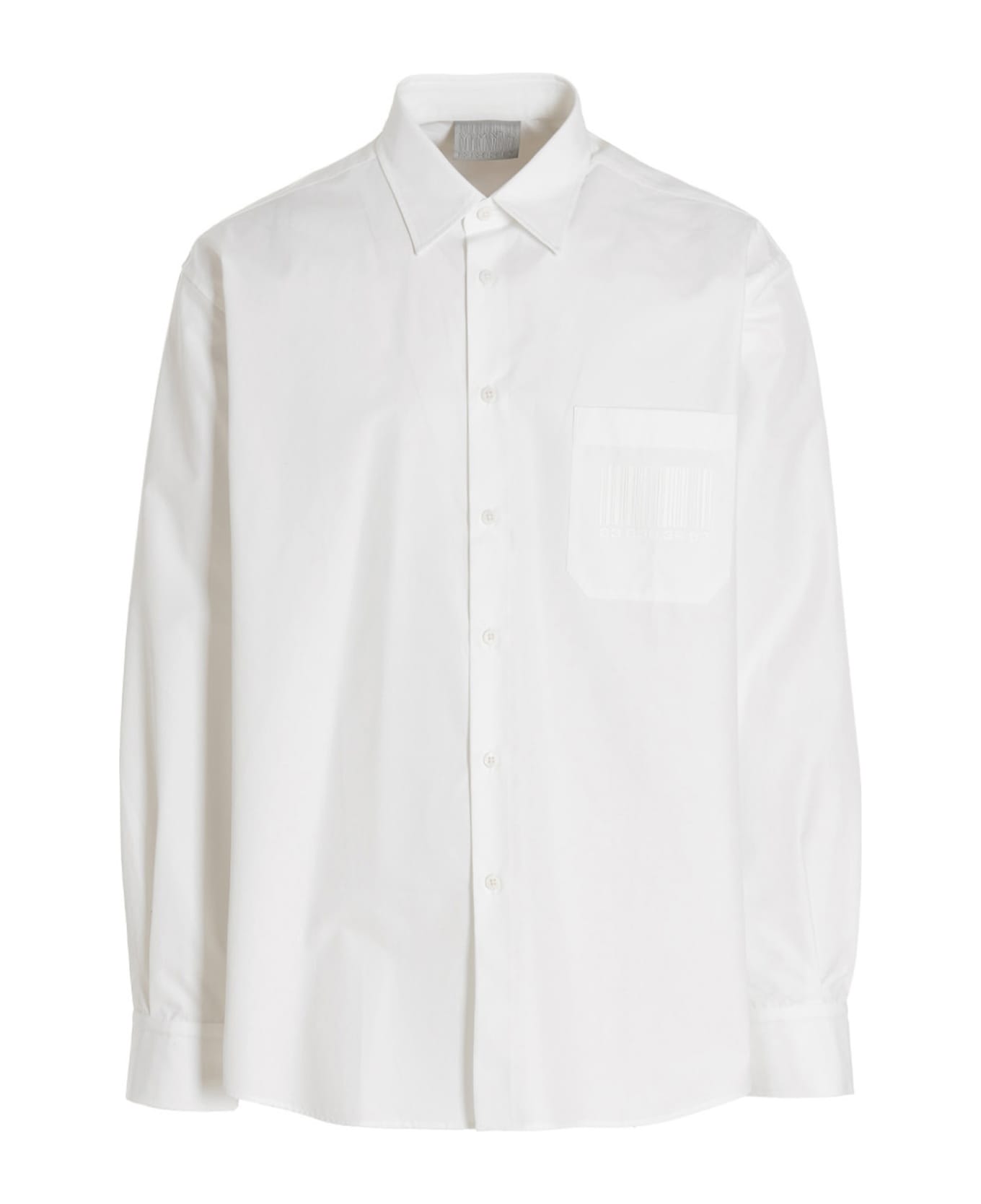 VTMNTS 'barcode' Shirt - White