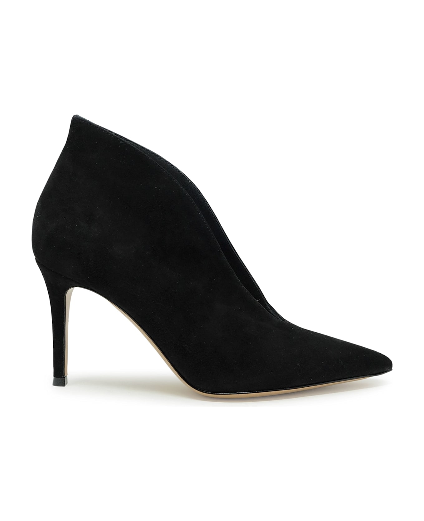 Gianvito Rossi Black Suede Ankle Boots - BLACK