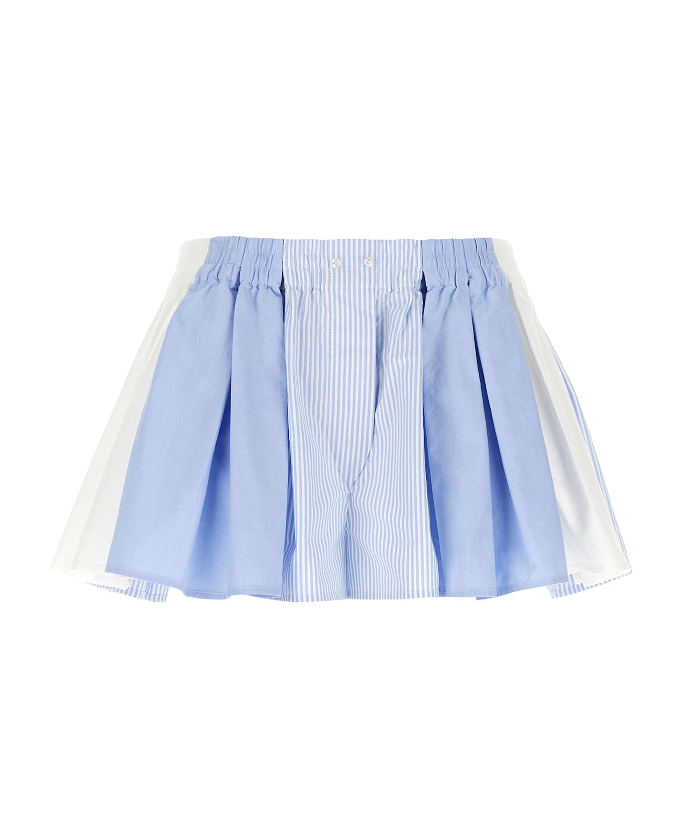 Alexander Wang Pleated Boxer Shorts - Blue