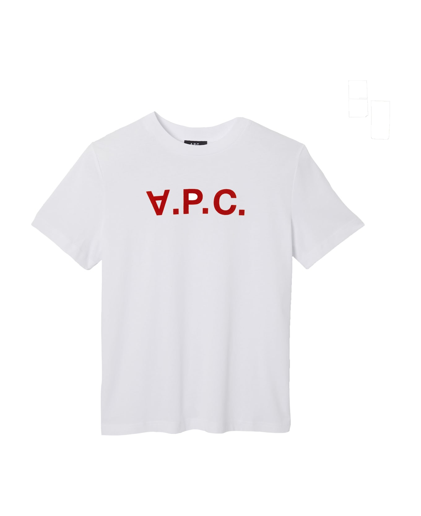 A.P.C. T Shirt Standard Grand Vpc - Ilm Blanc Terracotta