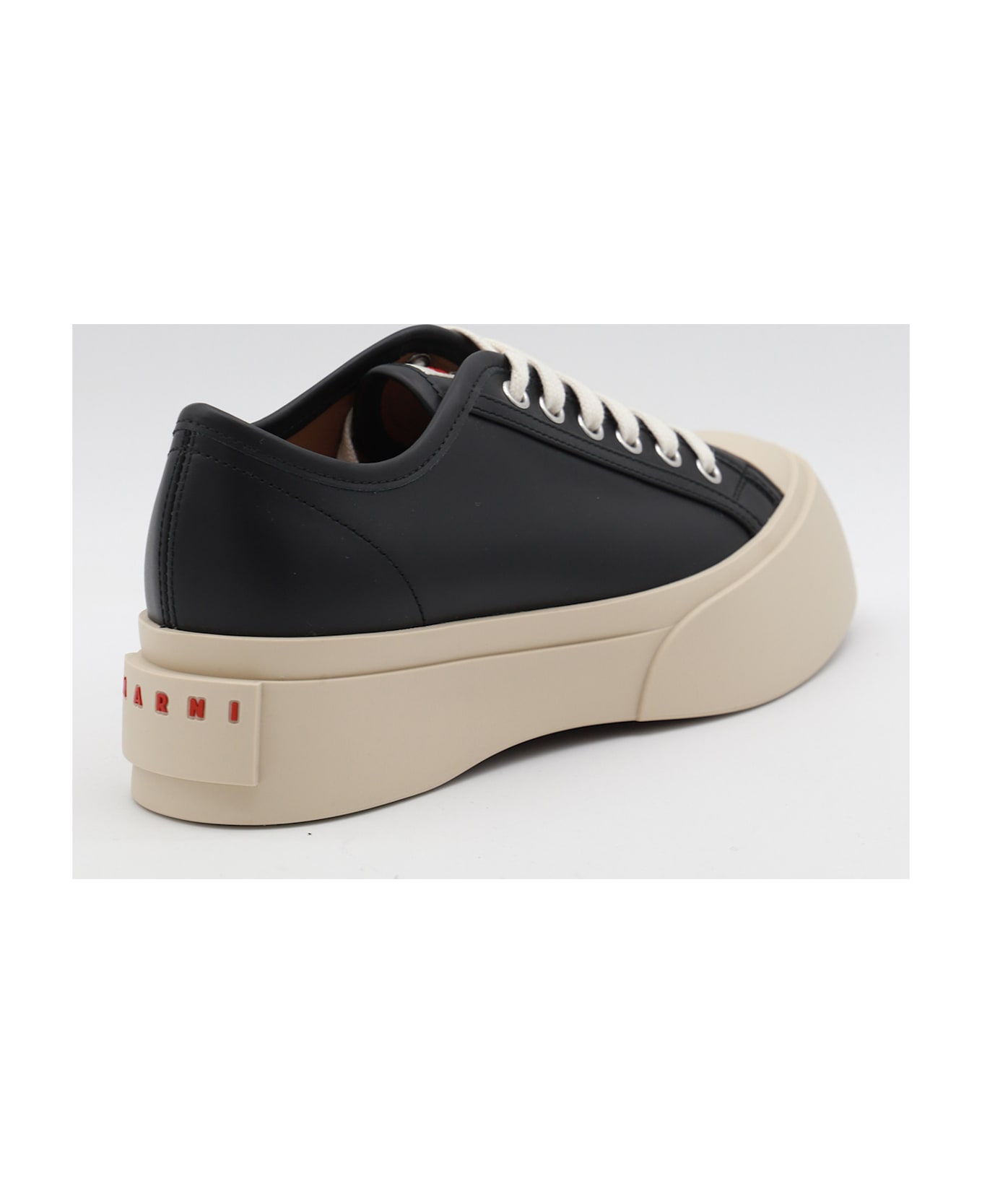 Marni Black Leather Sneakers - Black