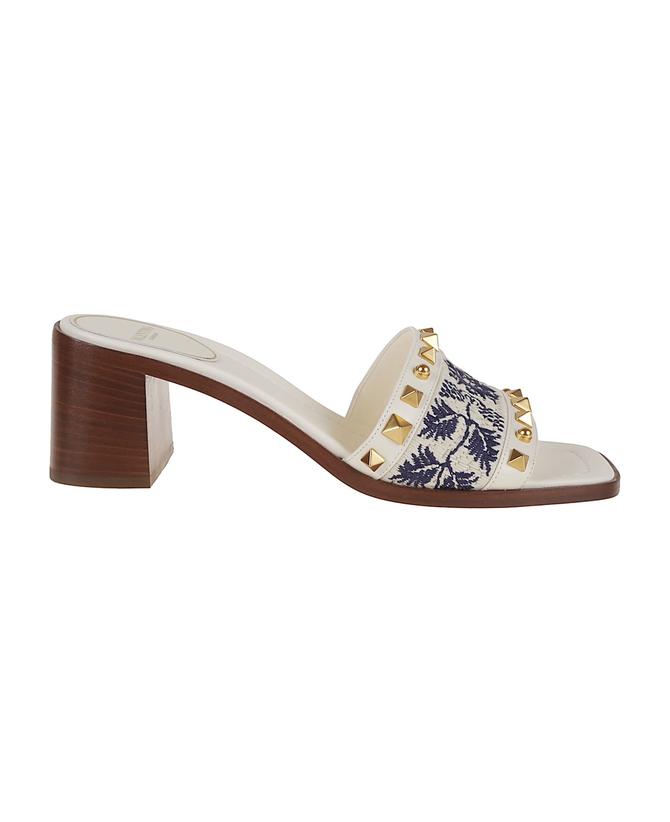 Valentino Garavani Slide County T. 60 - Mf Ivory Naturale Blu