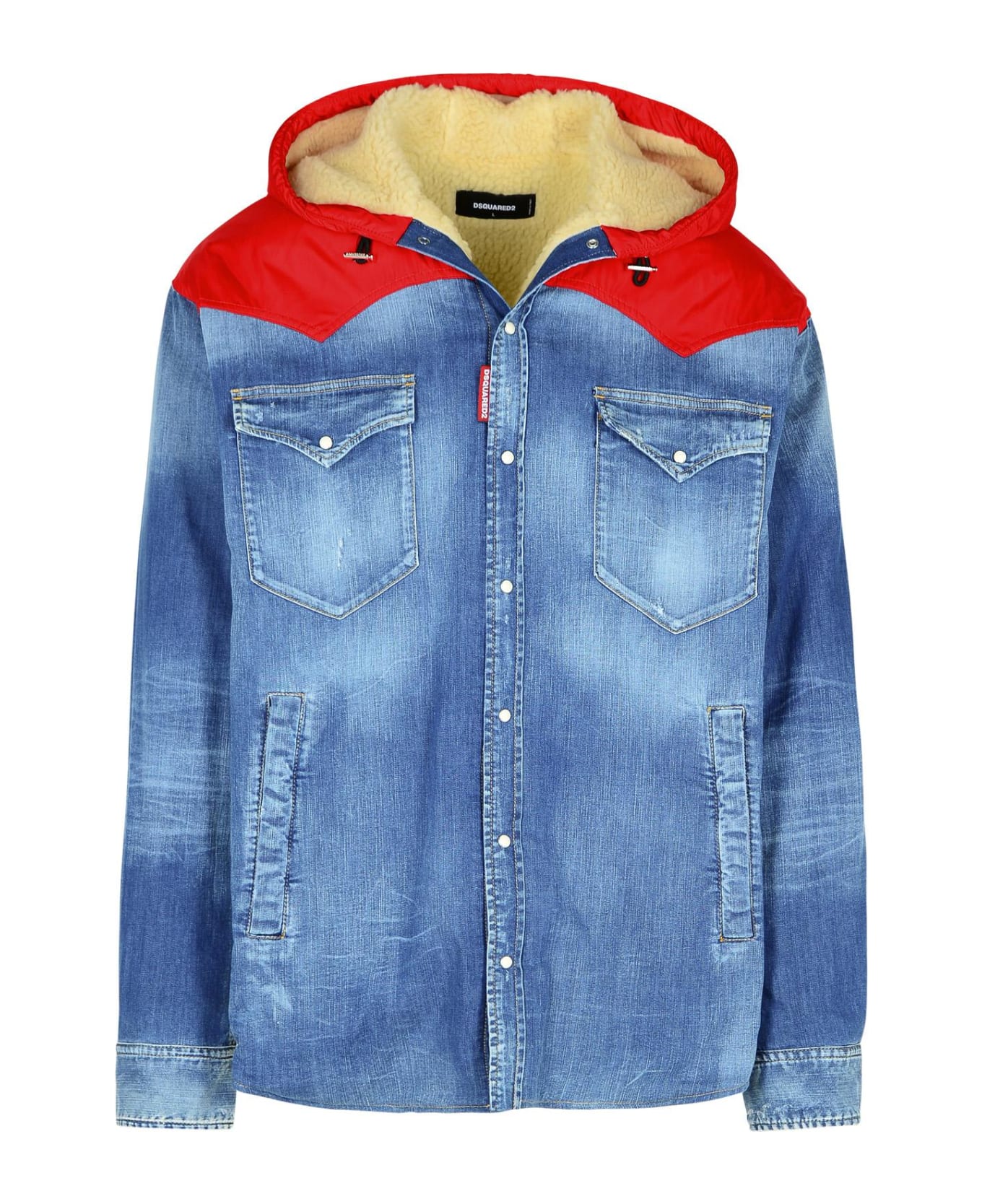 Dsquared2 Blue Cotton Jacket - Blue