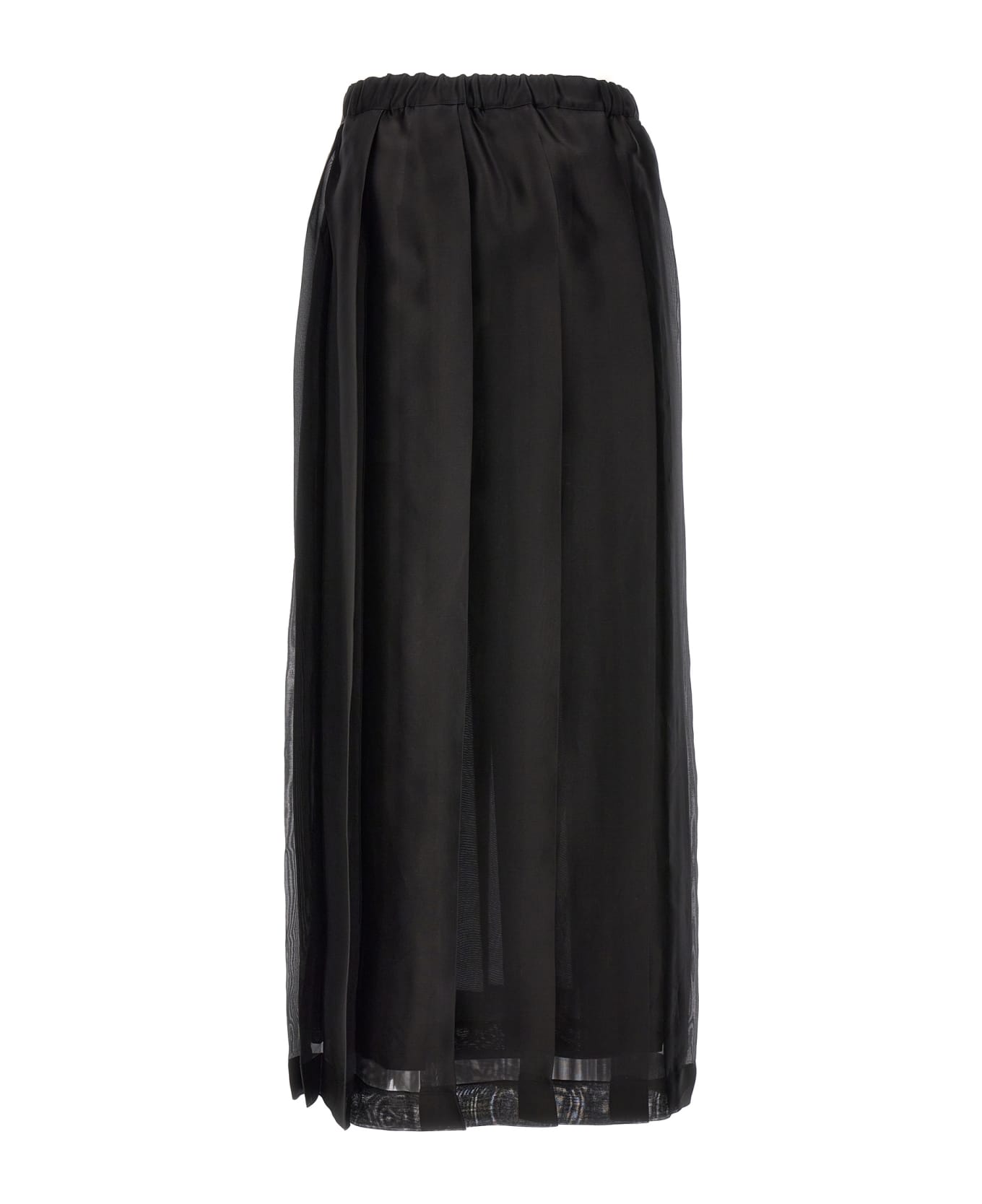 Fabiana Filippi Long Pleated Skirt - Nero スカート