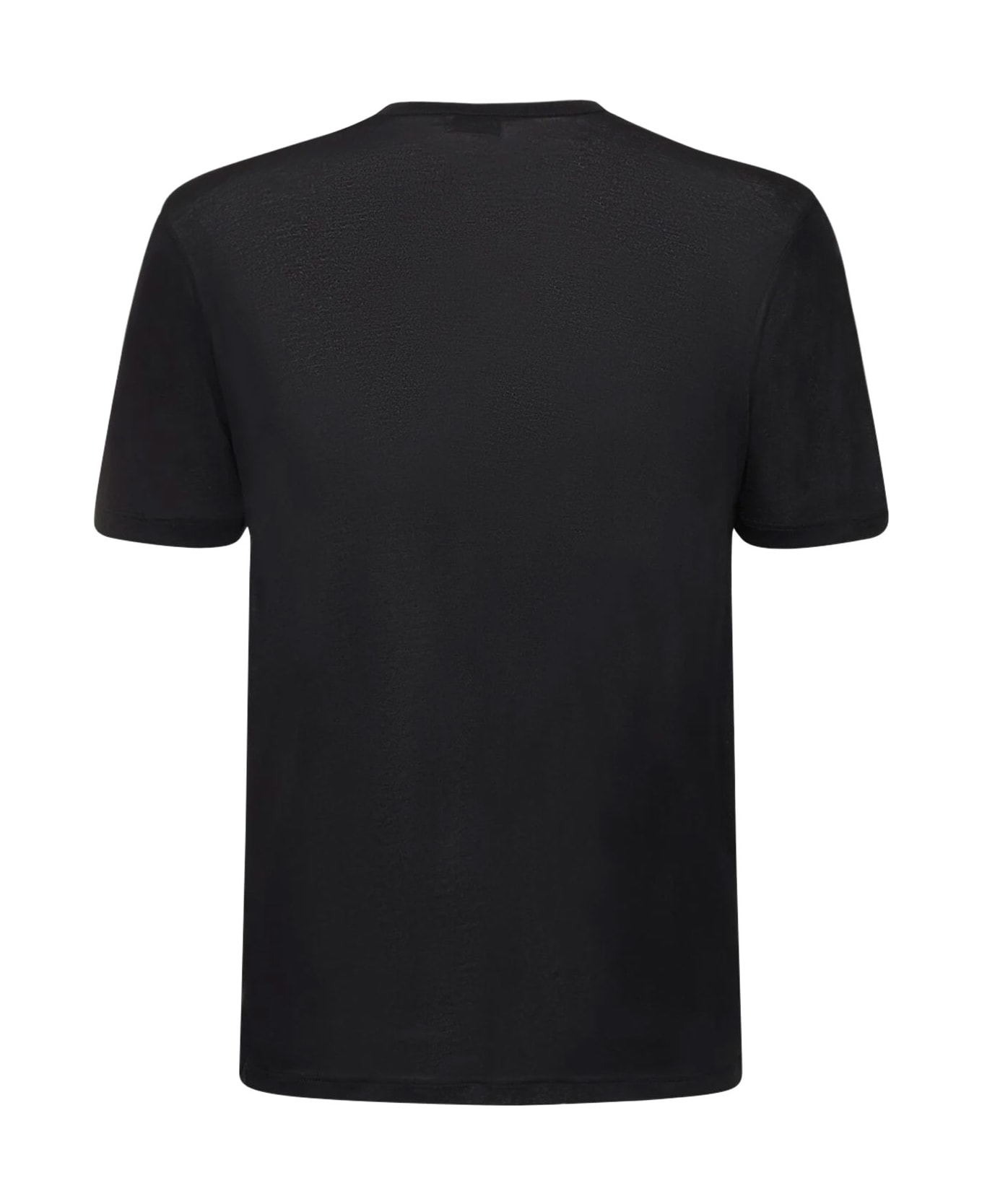 Saint Laurent Cotton T-shirt With Embroidery - Black