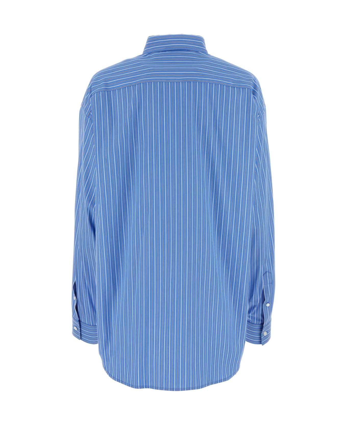 Balenciaga Embroidered Poplin Oversize Shirt | italist