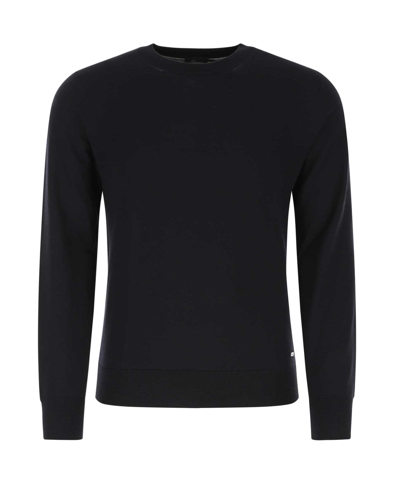 Brioni Midnight Blue Wool Sweater - 4000