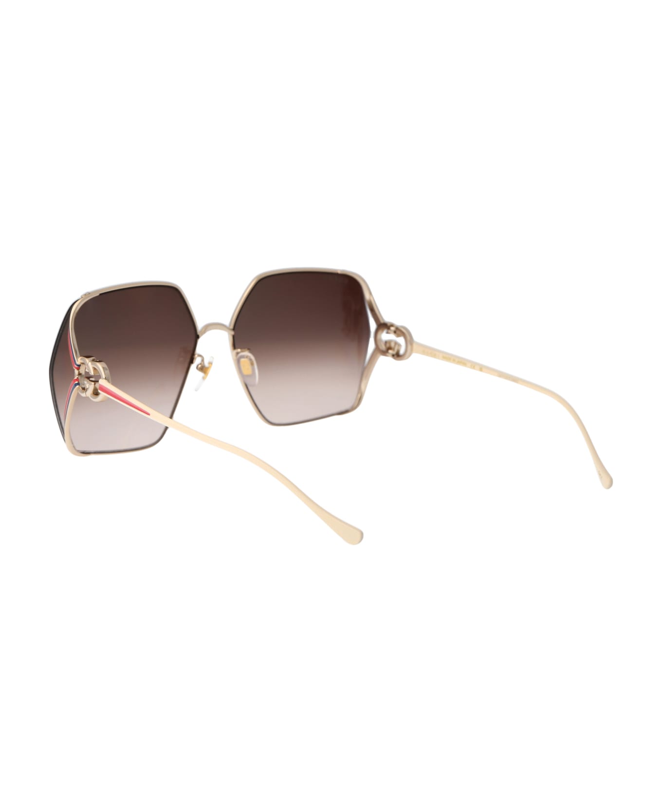 Gucci Eyewear Gg1322sa Sunglasses - 002 GOLD IVORY BROWN