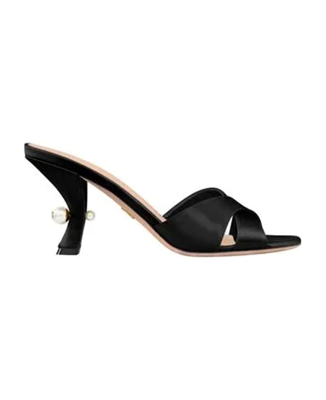 Dior Tribales Silk Sandals - Black