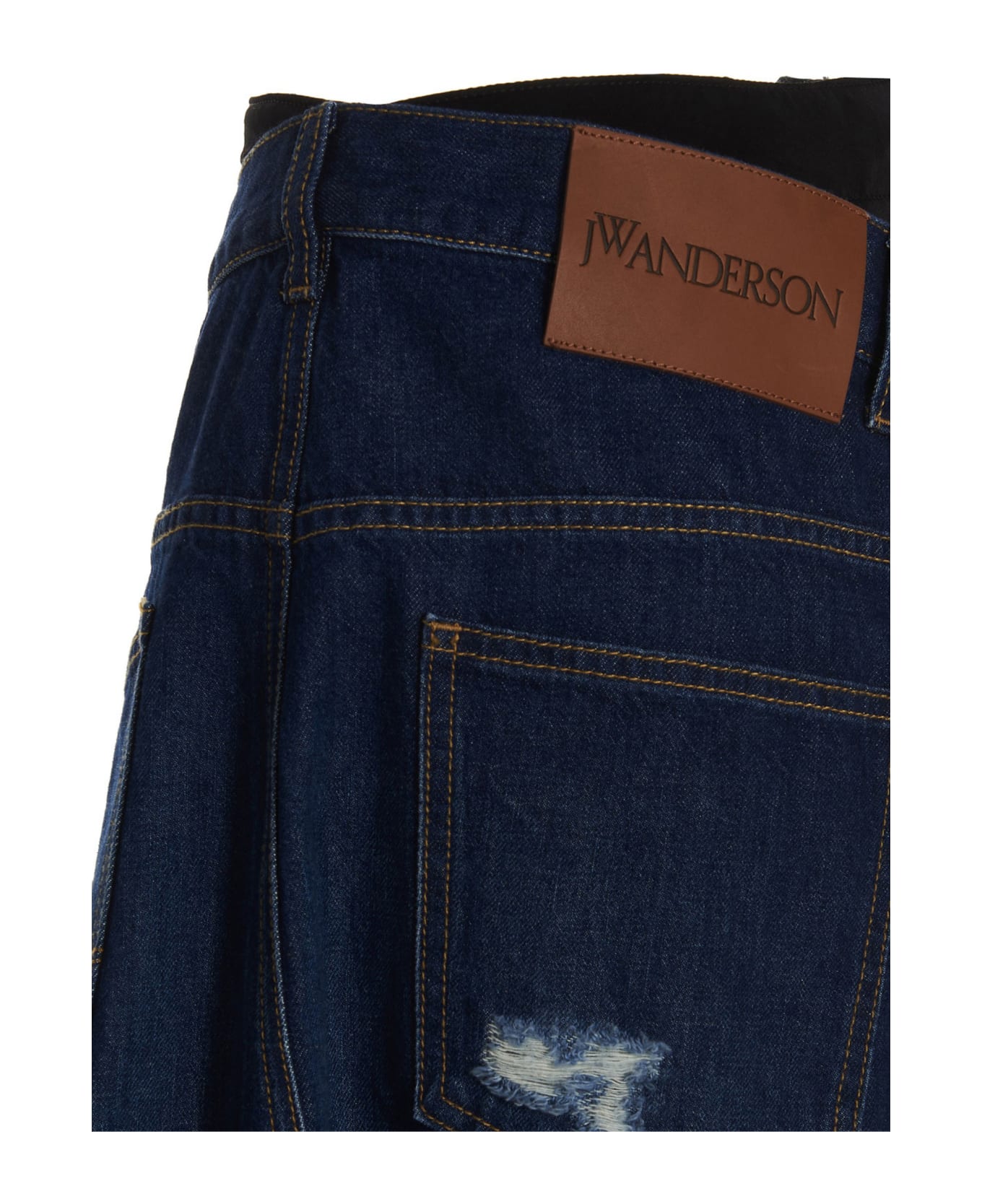 J.W. Anderson Hybrid Denim Skirt - BLUE