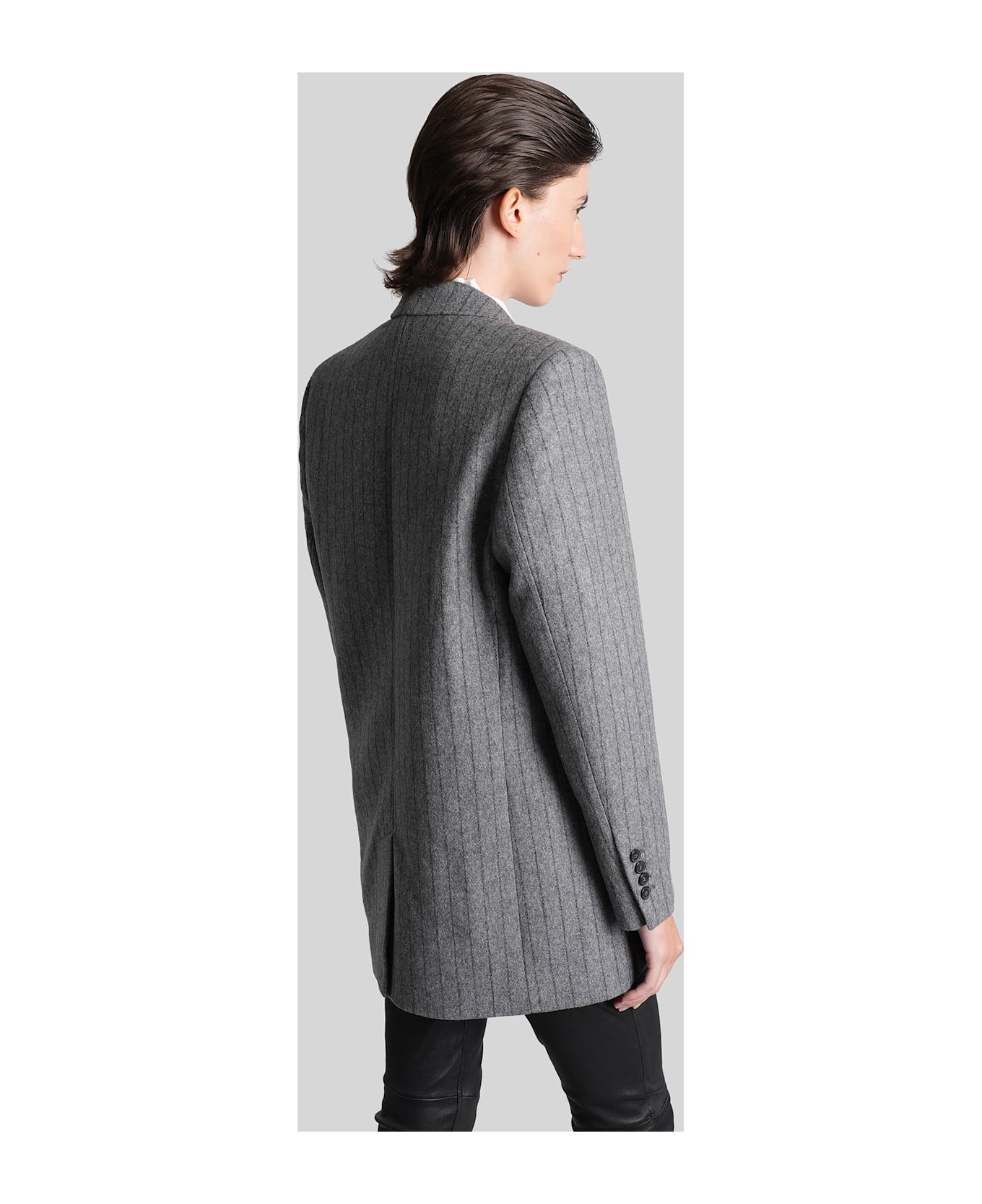 IRO Nimi Blazer In Grey Wool - grey