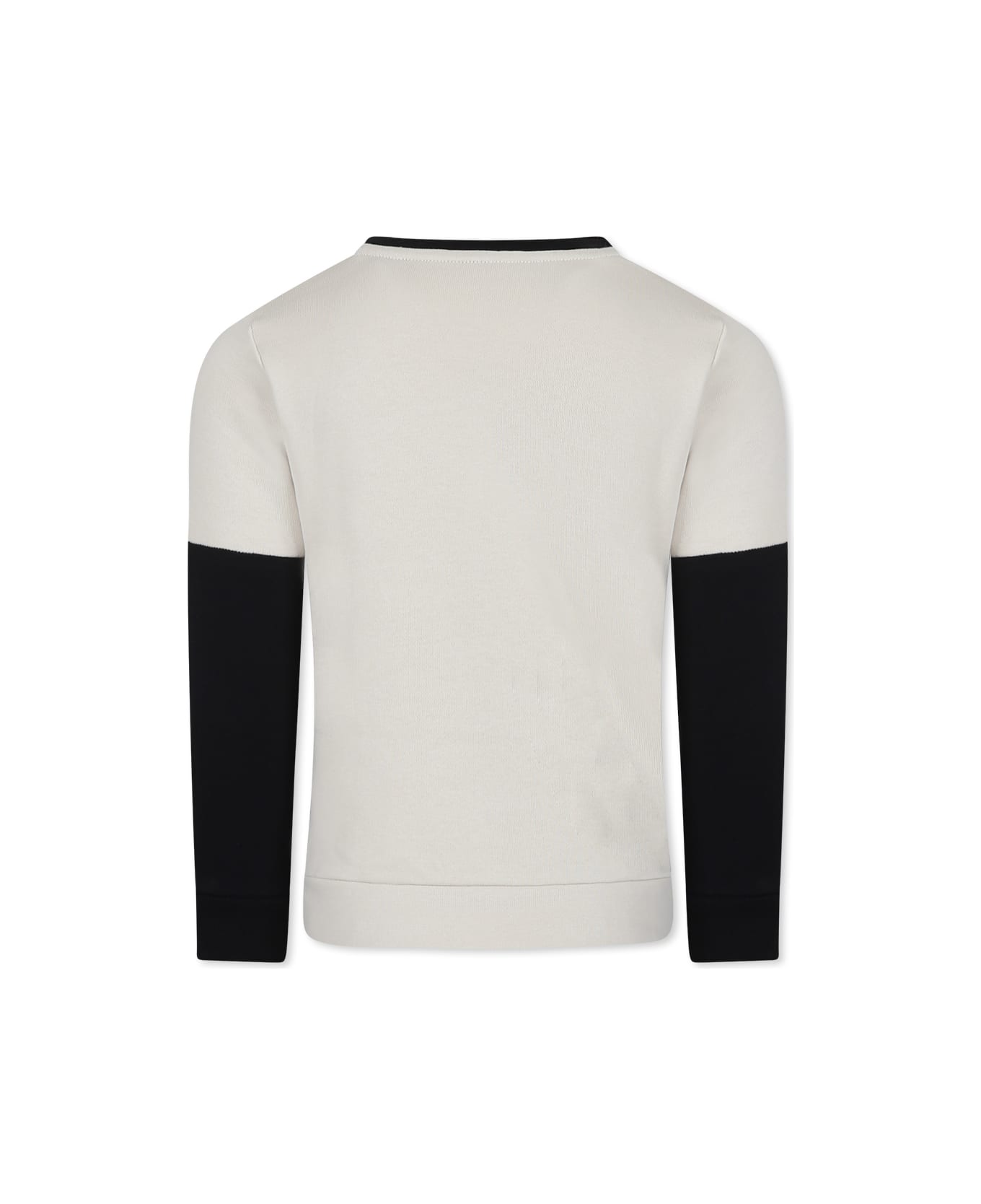 Hugo Boss Beige Sweatshirt For Boy With Logo - Beige