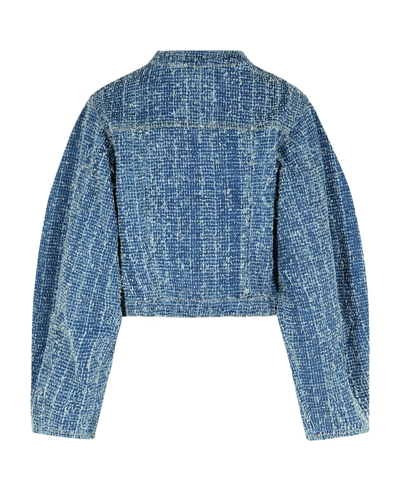 Rotate by Birger Christensen Blue Cotton Short Jacket - Blue
